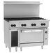 Wolf C48C-8BN Challenger XL Series Natural Gas 48 inch Range with 8 Burners and Convection Oven - 275,000 BTU