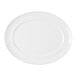 A large white oval porcelain platter.