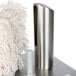 A Bar Maid electric glass polisher with stainless steel and white components.
