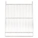 A metal grid with a metal handle on a white background.