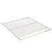 A Cooking Performance Group broiler rack with a wire grid on it.