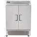 True TS-49-HC 55 inch Two Section Solid Door Reach-In Refrigerator