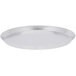 An American Metalcraft heavy weight aluminum pizza pan with a white background.