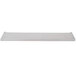 A white rectangular Wolf reinforced high shelf with metal supports.