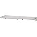 A white rectangular Wolf metal shelf with metal legs.