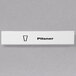 A white rectangular Cambro Pilsner Extender ID clip with black text.