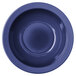 A dark blue Carlisle polycarbonate monkey dish.