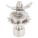 A Hamilton Beach stainless steel water spout with a metal blade.