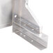A metal Wolf reinforced high shelf corner bracket with holes.