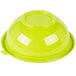 A green plastic Fineline salad bowl.