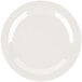 A white plate with a white border.