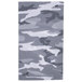 A grey and white camouflage Headsweats headband.
