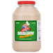 A Woeber's Dusseldorf Mustard jar with a green label.