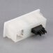 A white plastic Robot Coupe On/Off switch with black and white connectors.