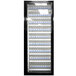 Styleline CL2472-2020 20//20 Plus 24 inch x 72 inch Walk-In Cooler Merchandiser Door with Shelving - Satin Black, Left Hinge