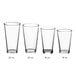 A clear 16 oz. rim tempered mixing glass or pint glass.