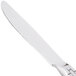 A 10 Strawberry Street Panther Link stainless steel dinner knife with a silver handle and blade.
