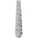A silver rectangular 10 Strawberry Street Dubai dinner knife with a design.