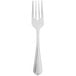 A 10 Strawberry Street stainless steel salad fork with a black handle.