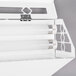 A white Curtron insect trap wall sconce with silver trim and two white tubes inside.