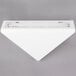 A white triangle shaped Curtron Insect Trap Wall Sconce on a gray wall.
