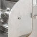 A close up of the Hobart 6115 countertop potato peeler.