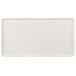 A white rectangular tray with a white border.