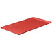 A red rectangular MFG Tray display tray.