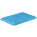 A sky blue fiberglass MFG Tray display tray.