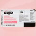 A white and black GOJO® label with red text.