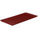 A burgundy rectangular fiberglass display tray.