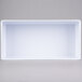 A white rectangular Tablecraft melamine bowl.