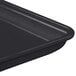 A black MFG Tray fiberglass display tray with handles.