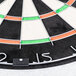 A close-up of a Nodor SupaBull2 dart board with wire mesh in the center.