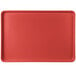 A red rectangular MFG Tray display tray with a white border.