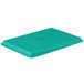 A mint green fiberglass market tray.