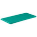 A mint green rectangular fiberglass display tray.