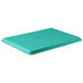 A mint green rectangular MFG Tray on a white background.