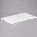 A white rectangular MFG Tray with a logo on it.