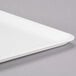 A close-up of a white tray.