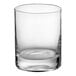 A clear, cylindrical 11 oz. rocks or old fashioned glass with a thick base.