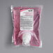 A plastic bag of light pink Kutol Health Guard grapefruit hand soap with a white label.