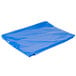 a blue tarp on a white background