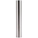 A stainless steel cylindrical tube with a white background.