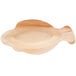 A TreeVive by EcoChoice wooden fish shaped bowl.