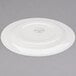 A white Libbey porcelain plate with a circular design on the rim.