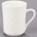 A Libbey ivory porcelain mug with a handle.