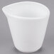 A white Libbey porcelain creamer with a small handle.