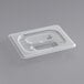 A clear plastic container with a clear lid on top.