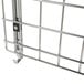 A metal door set for Metro wine racks with a handle on it.